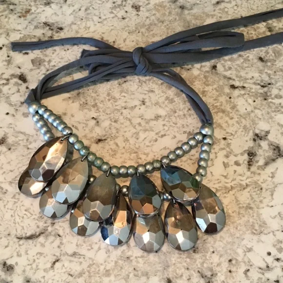 Neiman Marcus Black Rock Necklace - Picture 2 of 3